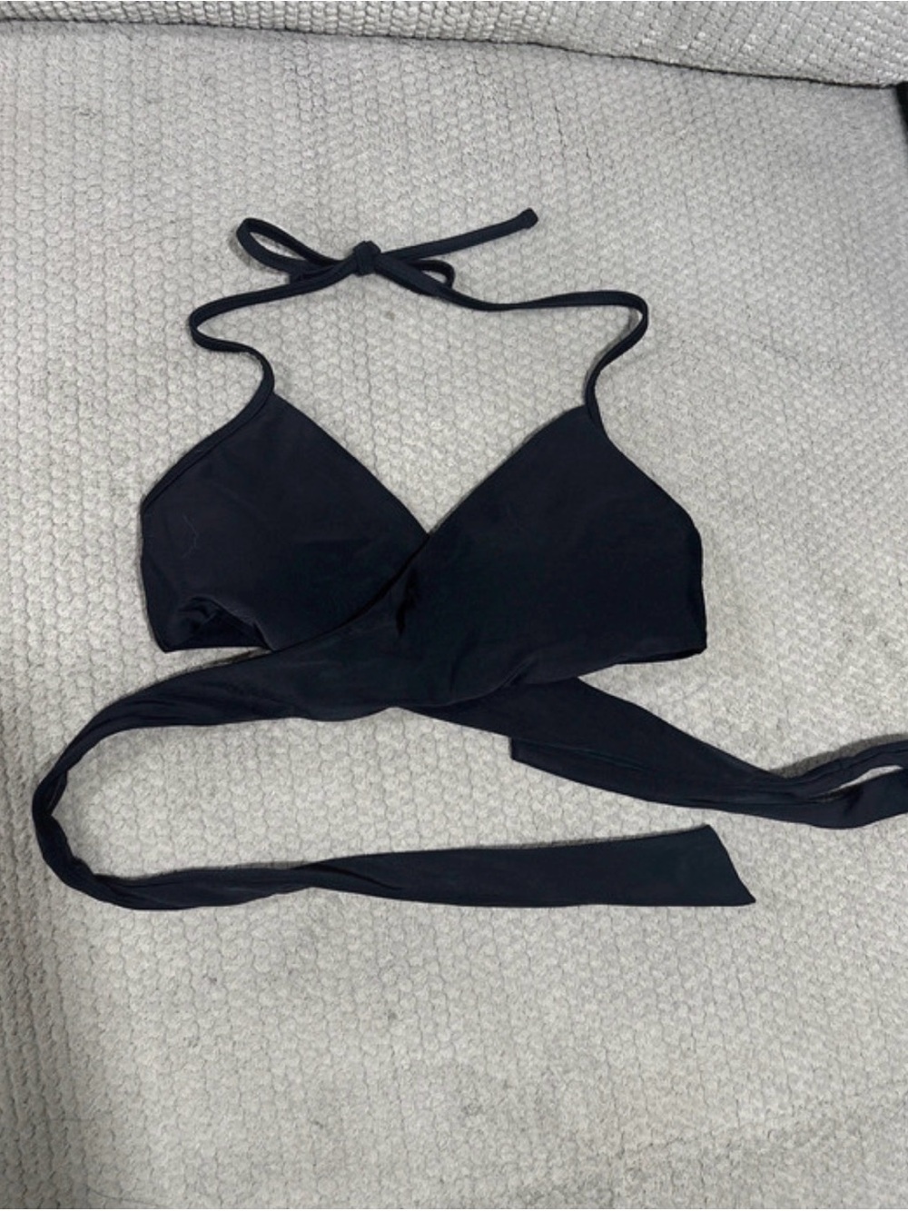 Women’s Black Wrap Bikini Top